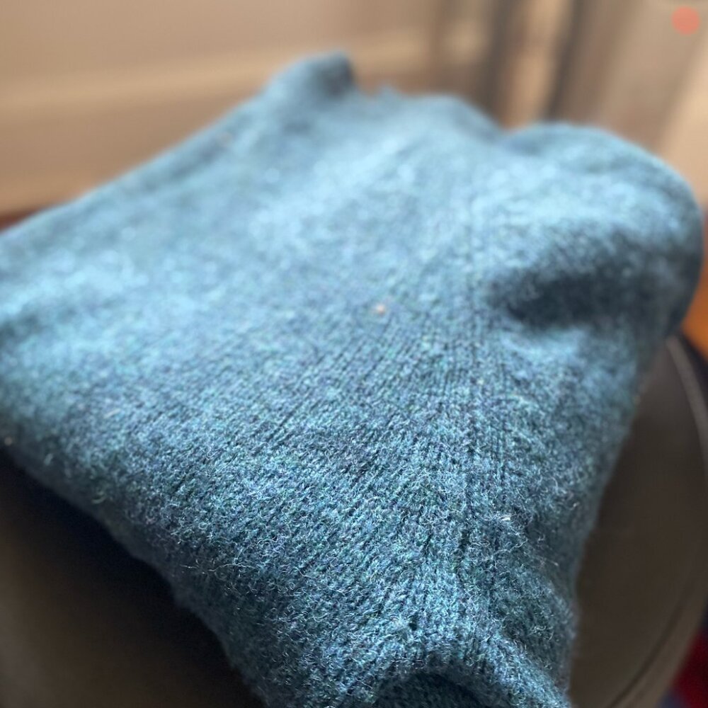 Deep Blue 100% Wool Jantzen Sweater